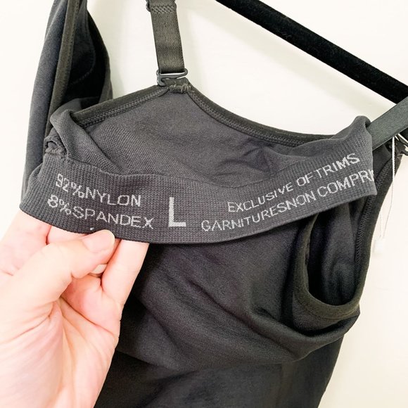 Exclusive of trims charcoal gray nursing tank cami L - Picture 4 of 4